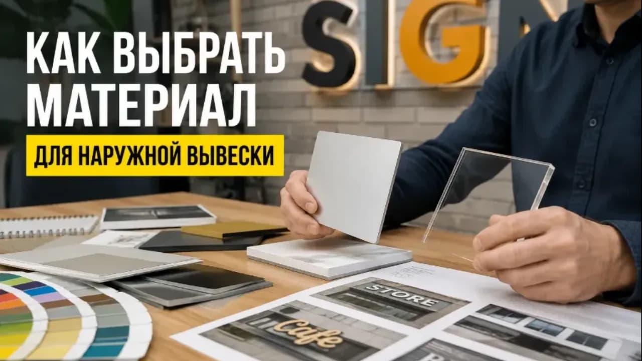 Как выбрать материал для наружной вывески