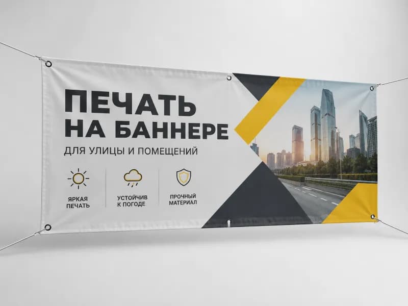 Баннеры — Широкоформатная печать