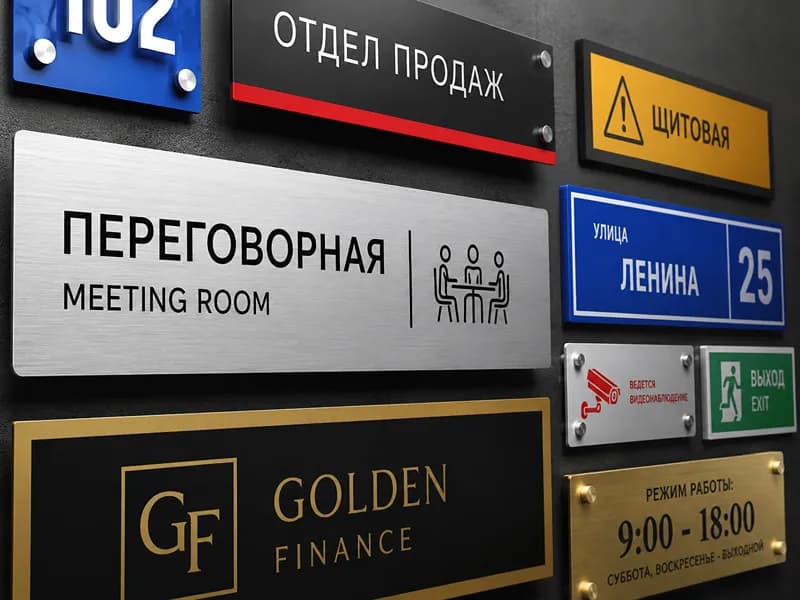 Таблички для офисного центра — фото 2